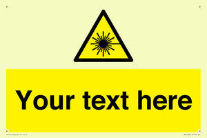 Custom Laser Hazard Sign